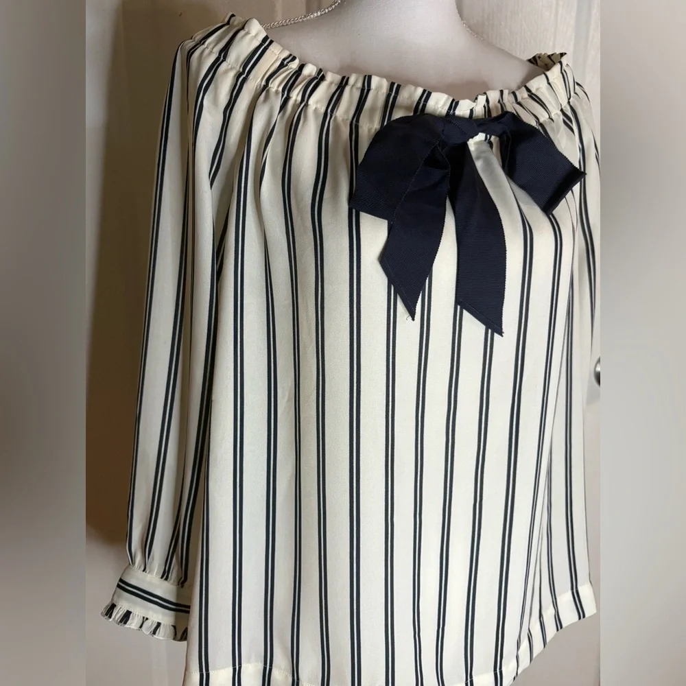 J. Crew off the shoulder blouse. NWT - Picture 2 of 11